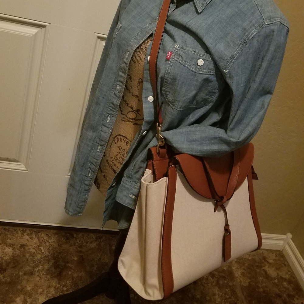 Kate Spade Saturday Hobo Brown and Cream Large bag